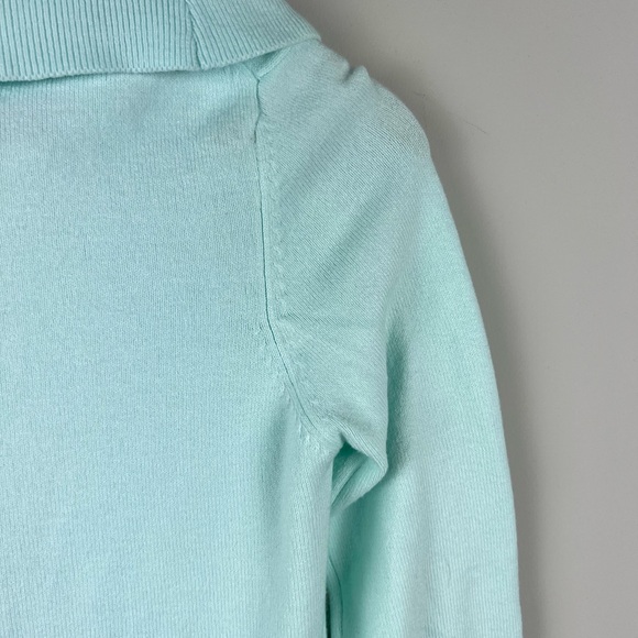 French Connection Soft Aqua Cowl Neck Sweater - Picture 7 of 10